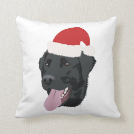 Black Lab Weihnachten Kissen
