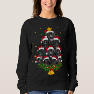 Black Lab Weihnachtsbaum Hund Lover Xmas Funny Nie Sweatshirt