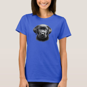 Black Lab Welpe Crewneck Sweatshirt, Niedlicher Hu T-Shirt