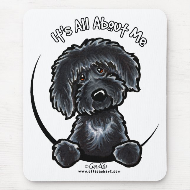 Black Labradodle IAAM Mousepad (Vorne)