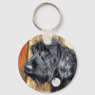 Black Labradoodle #1 Keychain Schlüsselanhänger