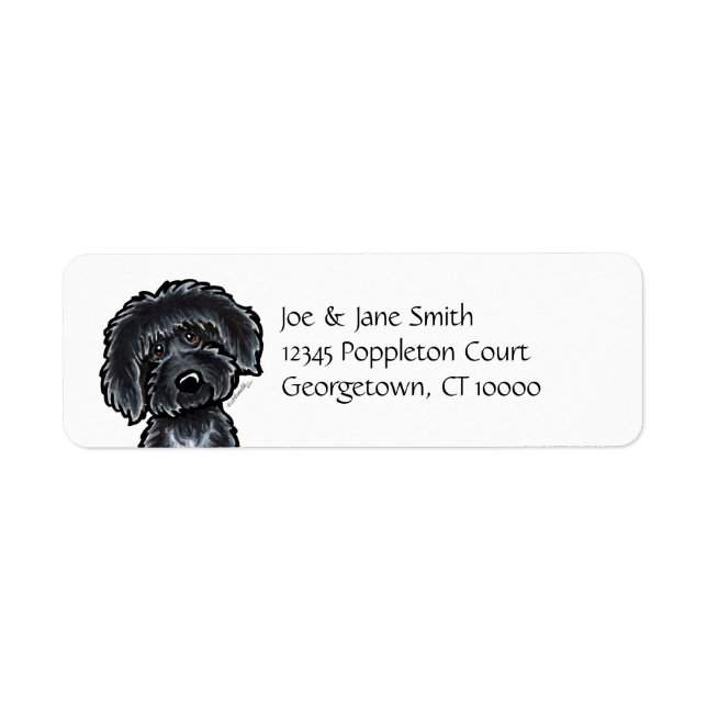 Black Labradoodle Art (Vorne)