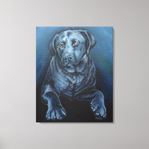 Black Labrador Art Print English Retriever Print Leinwanddruck