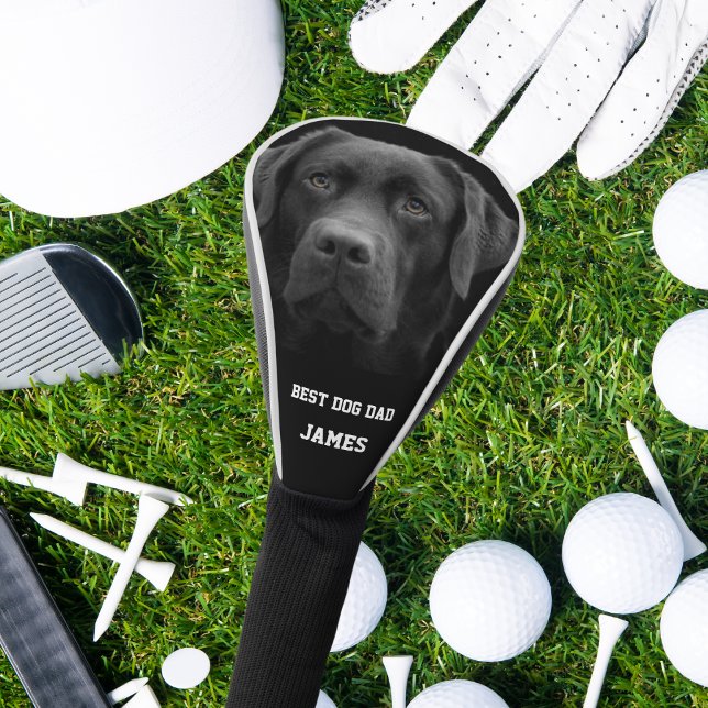 Black Labrador Best Dog Vater individuelle Name Golf Headcover (Von Creator hochgeladen)