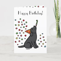 Black Labrador Birthday Party Confetti