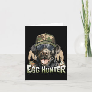 Black Labrador Camouflage Cap Egg Jäger Vintag Ost Karte