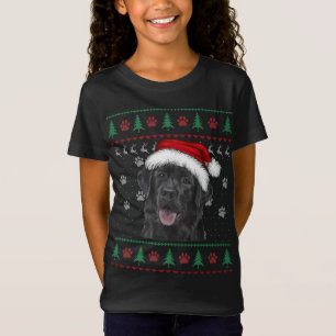 Black Labrador Christmas Ugly Sweater Funny Dog Lo T-Shirt