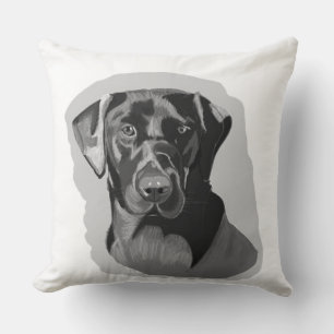 Black Labrador Cushion Kissen