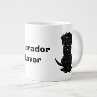 Black Labrador Design Jumbo-Tasse