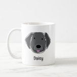 Black Labrador Dog Kaffeetasse<br><div class="desc">Treat yourself or the Labrador lover in your life to this gorgeous illustrated Labrador Retriever dog mug,  personalized with the dog's name.

Any dog owner would love to have this adorable mug in the cupboard.</div>