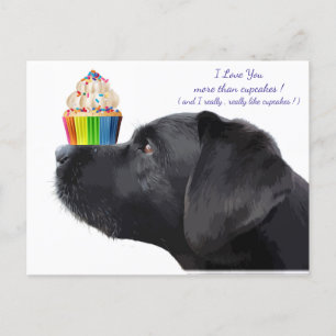 Black Labrador - Dog Lover - Postkarte