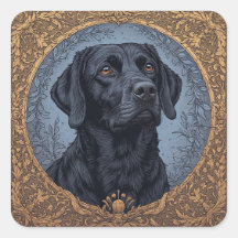 Black Labrador Elegantes Portrait