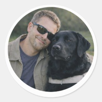 Black Labrador Guide Dog Partnership – Runder Aufkleber