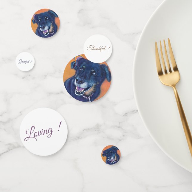 Black Labrador Hund Geburtstag Konfetti (Gruppe)