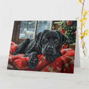 Black Labrador Hund Weihnachten Karte