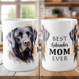 Black LABRADOR MAMA Hund Lover Black Lab Retriever Kaffeetasse