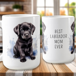 Black LABRADOR MAMA Hund Lover Niedliche Welpe Kaffeetasse