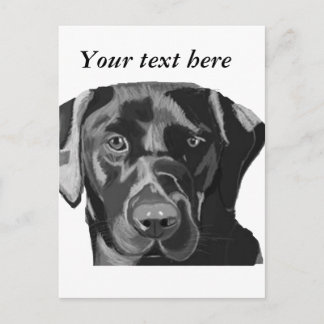 Black Labrador Postkarte