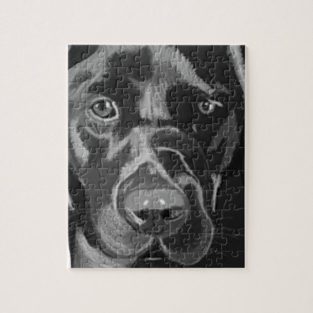 Black Labrador Puzzle (Vertikal)