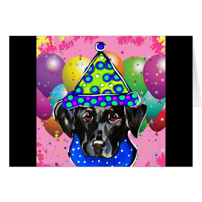 Black Labrador Retriever (Vorderseite (Horizontal))