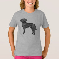 Black Labrador Retriever Dog Niedlicher Cartoon Ar