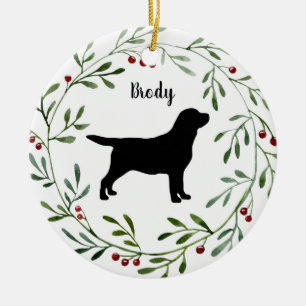 Black Labrador Retriever - Duck Dog - Black Lab Keramik Ornament