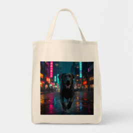 Black Labrador Retriever Elegante Frische Pasta ma Tragetasche