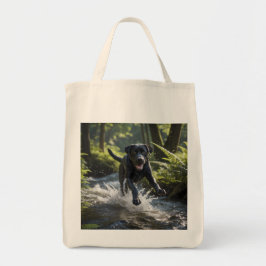 Black Labrador Retriever Elegante Frische Pasta ma Tragetasche