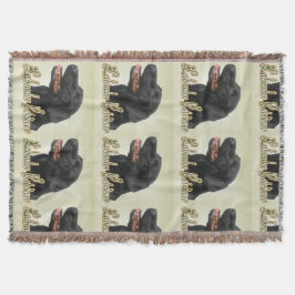 Black Labrador Retriever Kunstgeschenke Decke