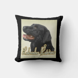 Black Labrador Retriever Kunstgeschenke Kissen