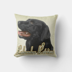 Black Labrador Retriever Kunstgeschenke Kissen