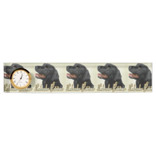 Black Labrador Retriever Kunstgeschenke Namensplakette