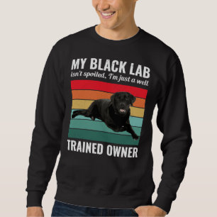 Black Labrador Retriever Labrador Trainer Vin Sweatshirt