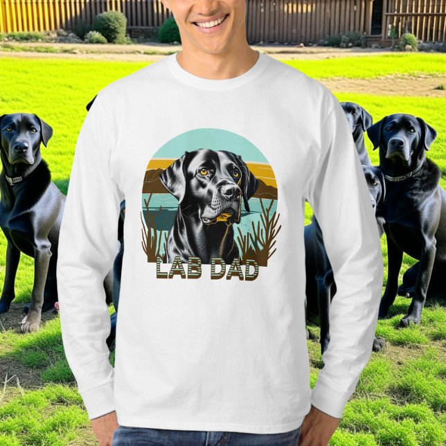Black Labrador Retriever | LABRADOR VATER T-Shirt (Von Creator hochgeladen)
