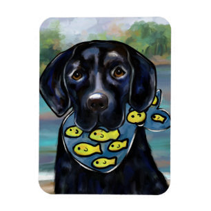 Black Labrador Retriever Magnet