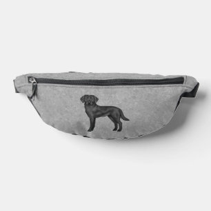Black Labrador Retriever Niedlich Cartoon Labrador Bauchtasche