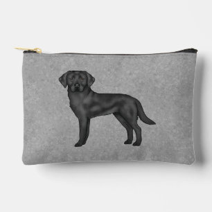 Black Labrador Retriever Niedlich Cartoon Labrador Zubehörtasche