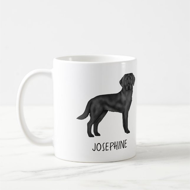 Black Labrador Retriever Niedlich Labrador Dog Ind Kaffeetasse (Links)