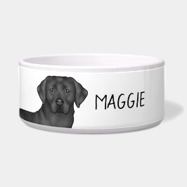Black Labrador Retriever Niedlich Labrador Dog Ind Napf
