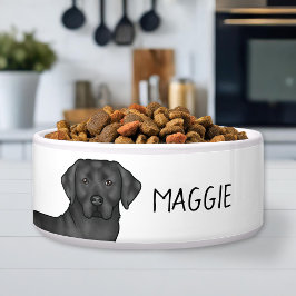 Black Labrador Retriever Niedlich Labrador Dog Ind Napf