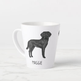 Black Labrador Retriever Niedlicher Hund Design Ih Milchtasse
