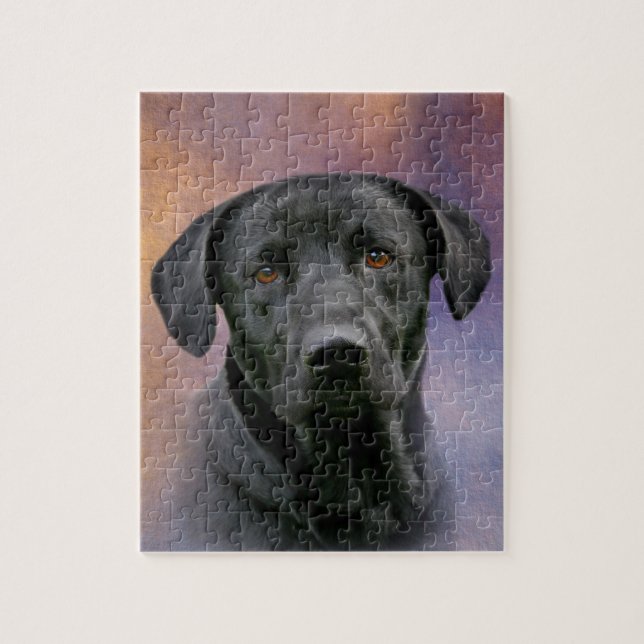 Black Labrador Retriever Puzzle (Vertikal)