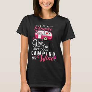 Black Labrador Retriever Simple Girl I Liebe Hunde T-Shirt