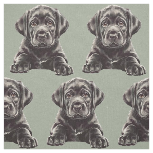 Black Labrador Retriever Stoff (Muster)