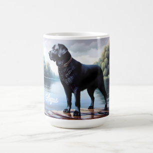 Black Labrador Retriever und Lake Kaffeetasse
