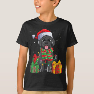 Black Labrador Retriever Weihnachtsbeleuchtung Xma T-Shirt