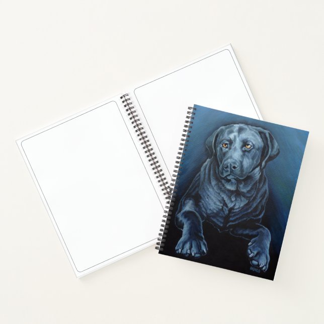 Black Labrador Sketchpad Englisch Retriever Book Notizbuch (Innenseite)