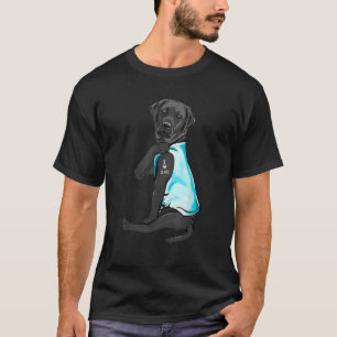 Black Labrador Tattoos I Liebe Vater Sitzen Gesche T-Shirt