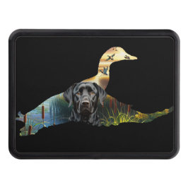 Black Labrador und Flying Mallard Hitch Cover Abschlepphaken Cover