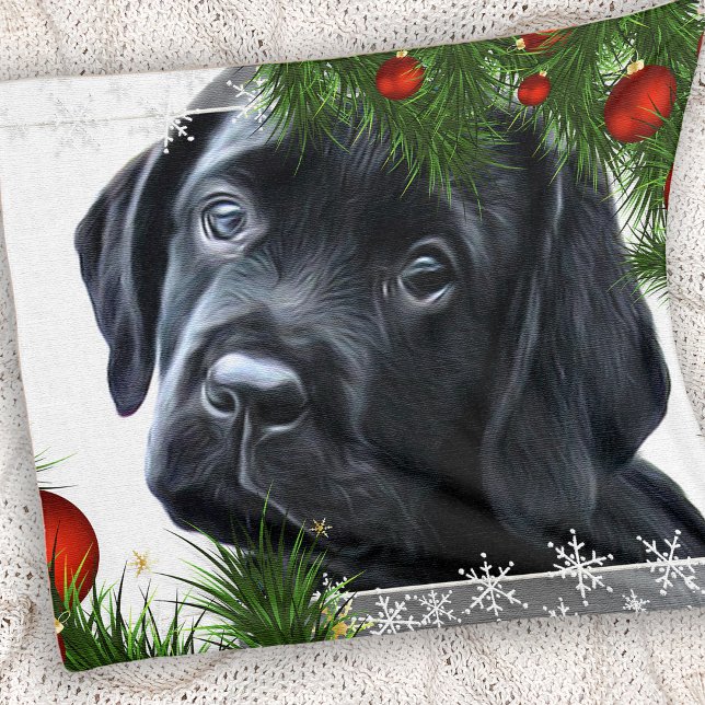 Black Labrador Weihnachten Fleecedecke (Von Creator hochgeladen)
